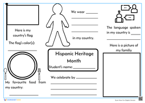 Hispanic Heritage Month Graphic Organizer