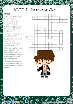 Unit 3 Crossword