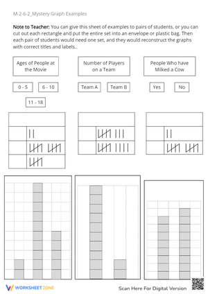 Mystery Graph Examples Worksheet