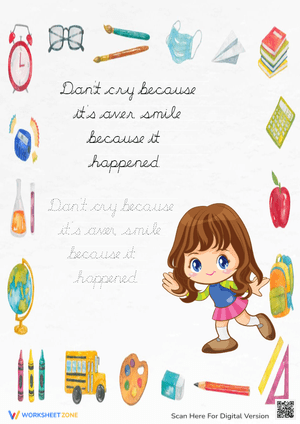 End of School Year Printable for Kids