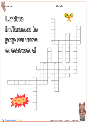 Latino influence in pop culture crossword