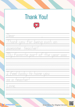 End of Year Graduate Activity Worksheet