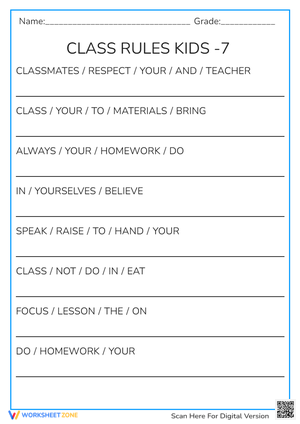 CLASS RULES 