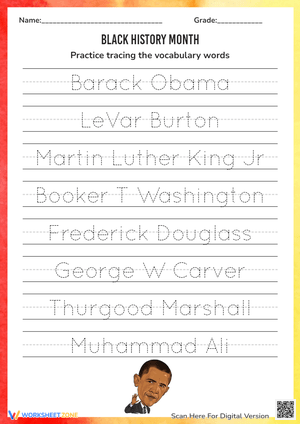 Inspiring Black Figures: Trace and Learn