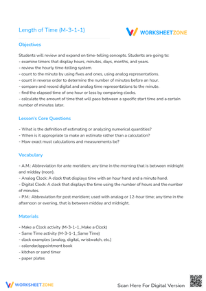 Length of Time (M-3-1-1)