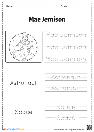 Handwriting with a Heroine: Mae Jemison