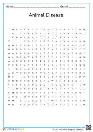 Animal Disease Crossword 