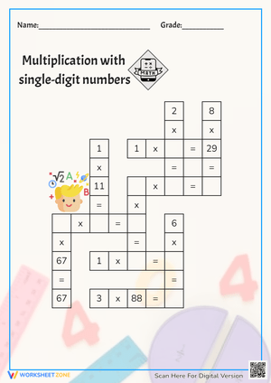 Multiplication With Single-digit numbers