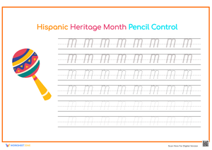 Hispanic Heritage Month: Letter M Tracing