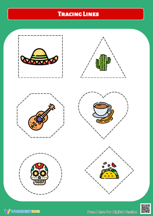 Tracing Lines Practice- Hispanic Heritage Month