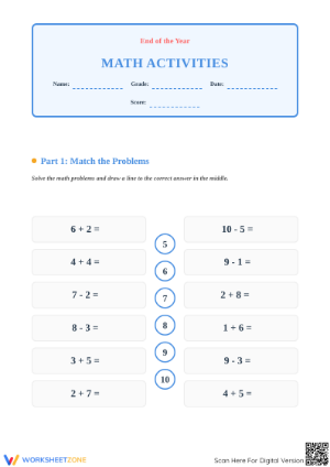 Essential End of the Year Math Activities | Grade 1-2