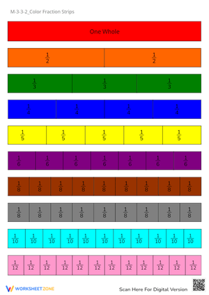 Color Fraction Strips for Visual Learning