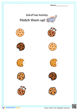 Preschool End of Year Activity : Match them up