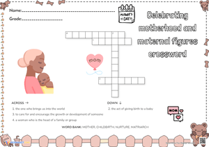 Mother's Day Crossword - Celebrate Moms & Maternal Figures!