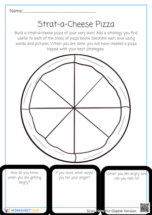 Strat-a-cheese pizza