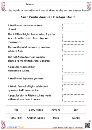 Asian Pacific American Heritage Month 