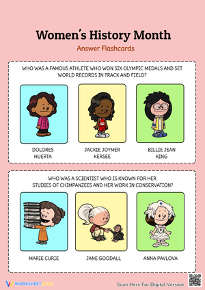 Women's History Month/ Answer Flashcards