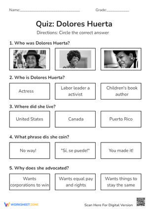 Dolores Huerta Quiz