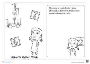 Marie Curie Greeting Card
