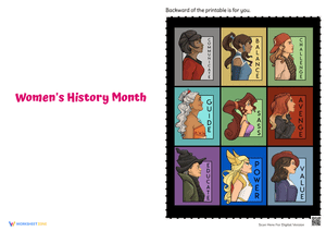 Women's History Month Cards | Printable Grade 1-3