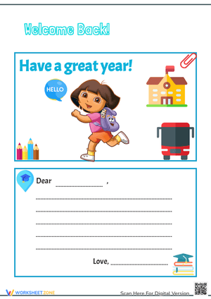 Welcome Back to School Greeting Card
