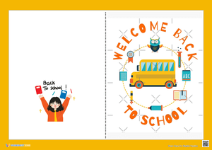 Welcome Me Back To School Greeting Card