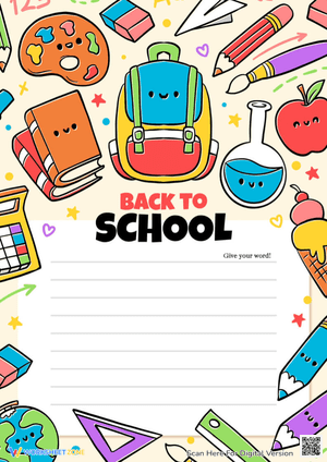 Fun Back to School Writing Activity