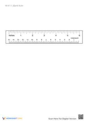 Printable Blank Ruler: Inches & Centimeters Measurement Practice