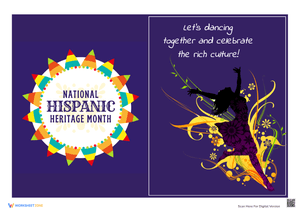 Hispanic Dancing Card Printable