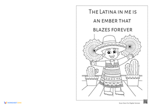 Hispanic Greeting Card For Kids