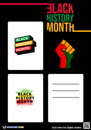 Black History Month Mini CardsInteractive Black History Month Writing Template