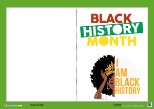 Printable Black History Month Card Design