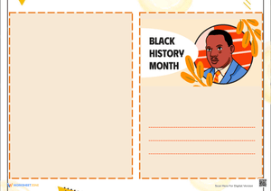 Martin Luther King Card Template (Two-sided)
