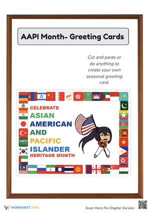 AAPI Month Greeting Cards Activity