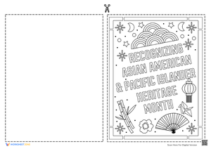 AAPI Heritage Month Greeting Card | Printable Grade 1-3