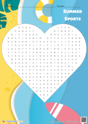 Engaging Summer Sports Worksheet