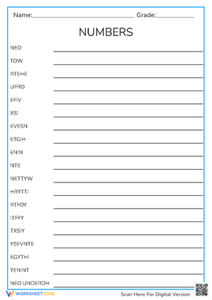 Numbers in English