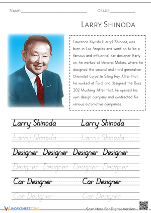 Trace and Learn About Larry Shinoda 