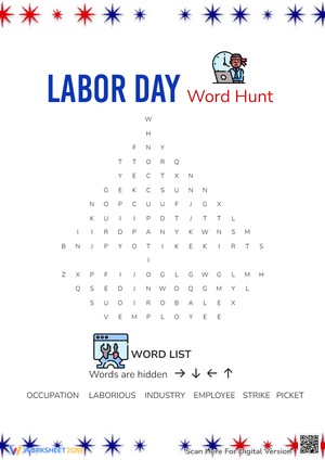 Labor Day Word Hunt
