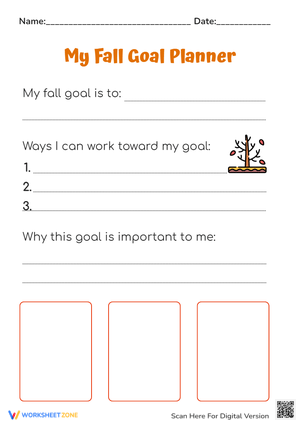 My Fall Goal Planner