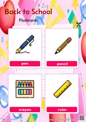 Back to School Flashcards 