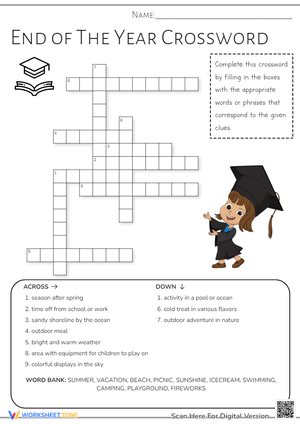 End of The Year Crossword 