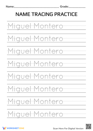 Perfect Handwriting with Name Tracing 