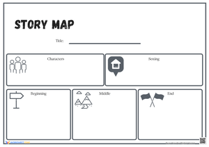 Monochrome Iconography Education Story Map
