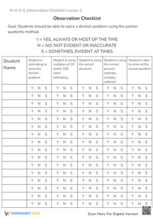 M-4-4-3_Observation Checklist-Lesson 3