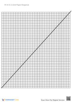 Diagonal Grid Paper - Printable Math & Art Template