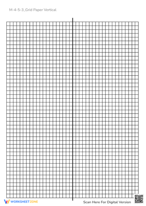 Vertical Grid Paper - Printable Graphing & Design Template
