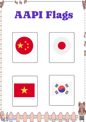 AAPI Flags: Identify China, Japan, Vietnam, & South Korea!