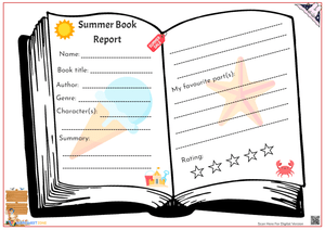 Summer Book Report: Grades 2-5 - Printable & Fun!