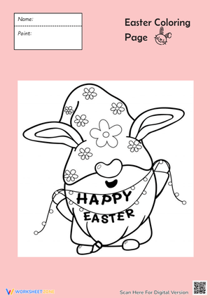 Happy Easter Coloring Pages for Kids